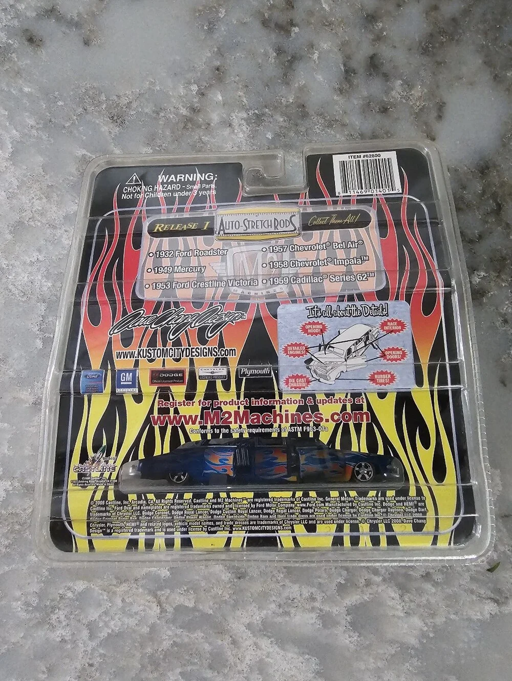 M2 Machines Auto Stretch Rods 1953 Ford Crestline Victoria Limo 1:64 Release 01